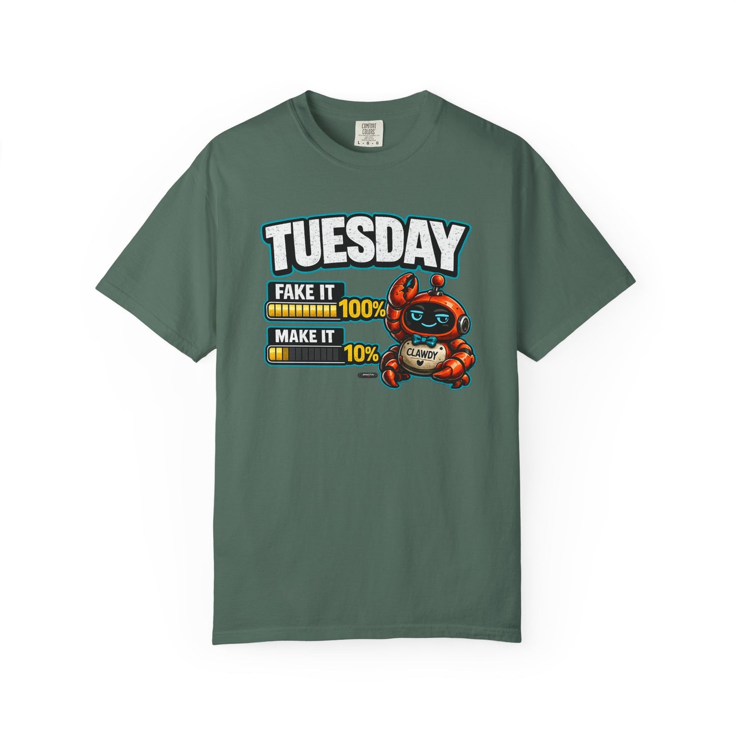 TUESDAY: 100% Fake it. 10% Make it