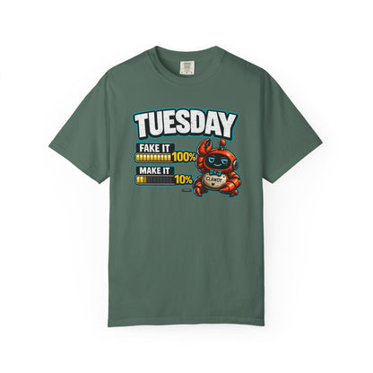 TUESDAY: 100% Fake it. 10% Make it