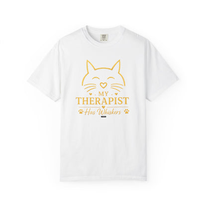 CAT My Therapist Has Whiskers T-Shirt
