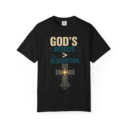DigitalDivine: GOD'S WORDS > THAN ALGORITHM T-Shirt