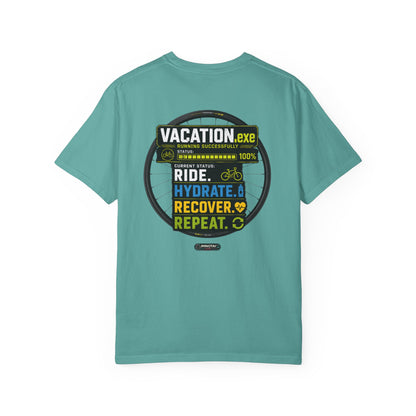 Vacation. Ride. Hydrate. Recover. Repeat. Cycling Graphic Tee