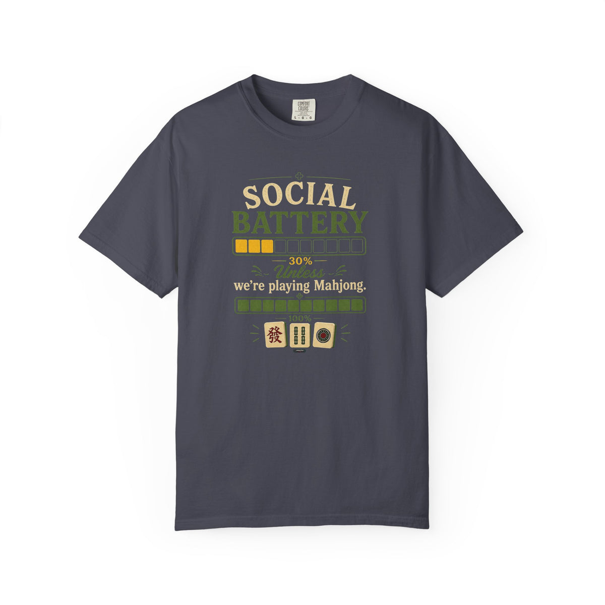 MAHJONG: Social Battery 30% T-Shirt