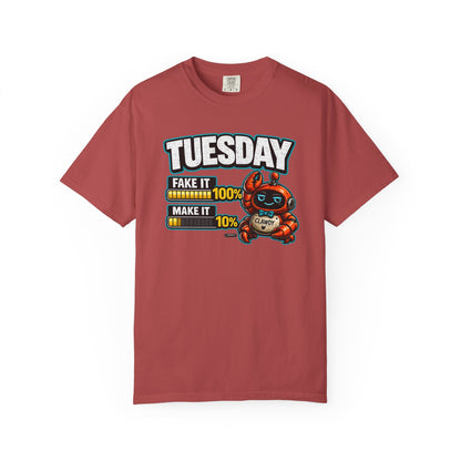 TUESDAY: 100% Fake it. 10% Make it