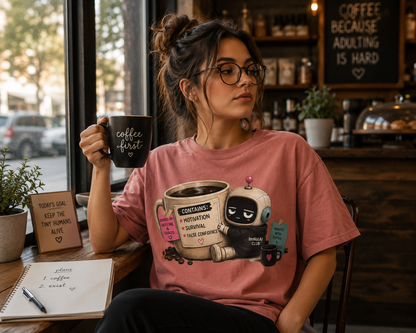 Chatty Motivation - Coffee T-Shirt