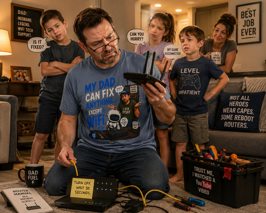 My Dad Can Fix Anything Except WiFi T-Shirt