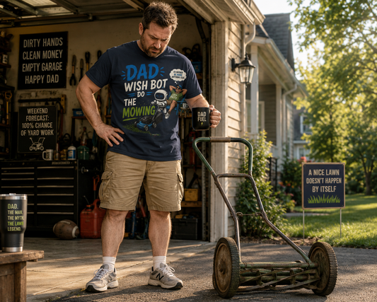 Dad Wish Bot Do the Mowing T-Shirt