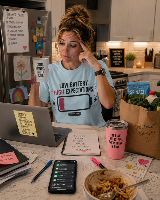 Low Battery, High Expectations T-Shirt