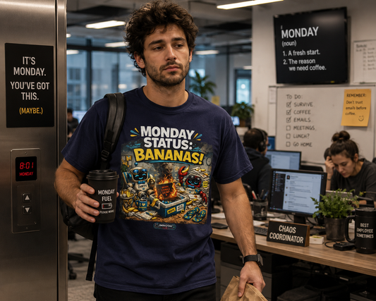 Monday Status BANANAS Laptops on Fire Send Help Or Snacks