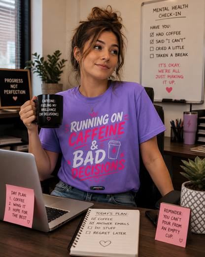 Running on Caffeine & Bad Decisions T-Shirt