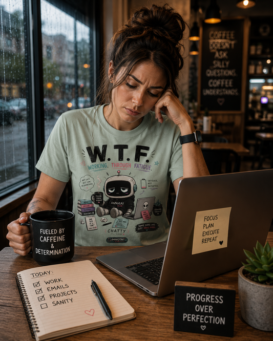 W.T.F. "Working Through Fatigue" Graphic T-Shirt